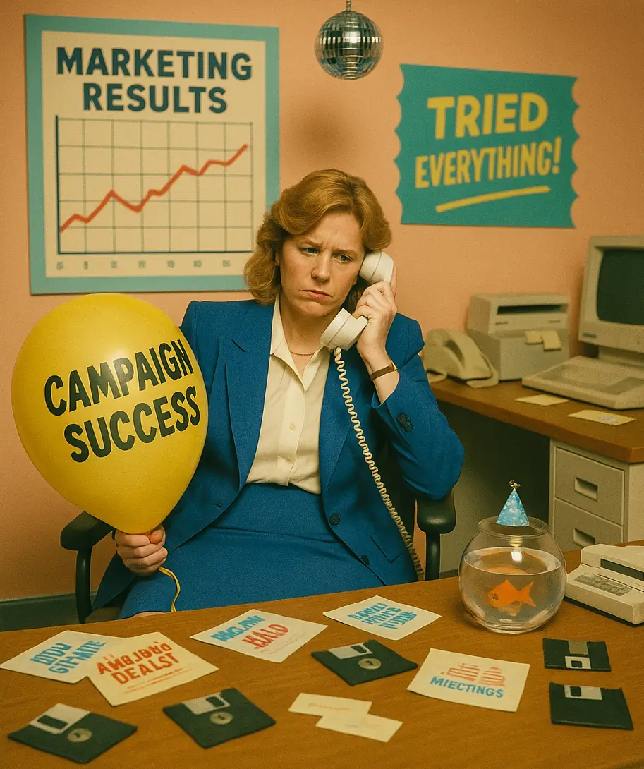 A manager on the phone trying a new tactic